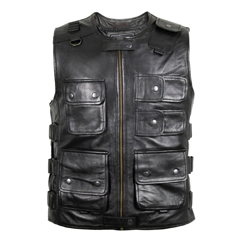 09 Leather Vest - Image 1
